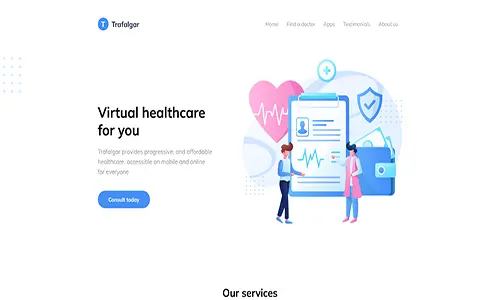 Trafalgar Landing Page